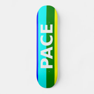 Pace(Peace) Flagga Italienska Skateboard