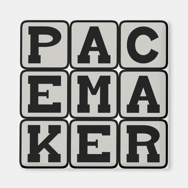 Pacemaker, hjärtstöd magnet (Framsidan)