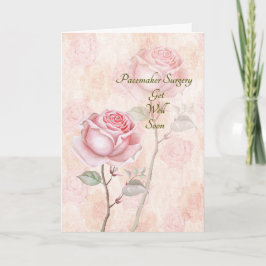 Pacemaker Surgery Get well Soon Card Kort