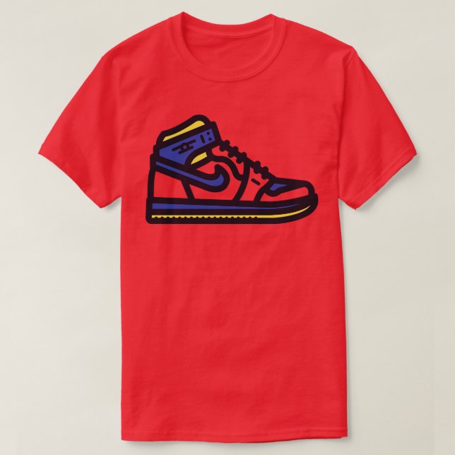 Pacers Basketball Sneakers T Shirt (Design framsida)