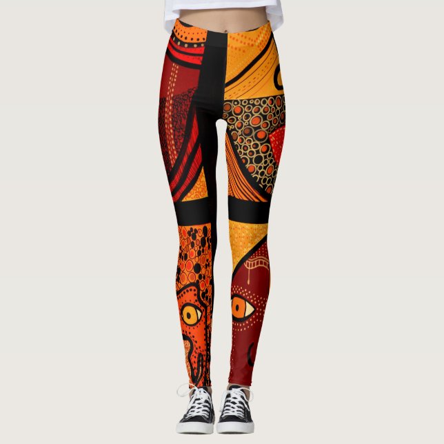 PachaMama damasker Leggings (Framsida)