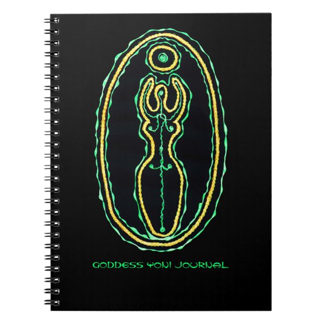 Pachamamamas gudinna Yoni Journal Anteckningsbok (Framsidan)