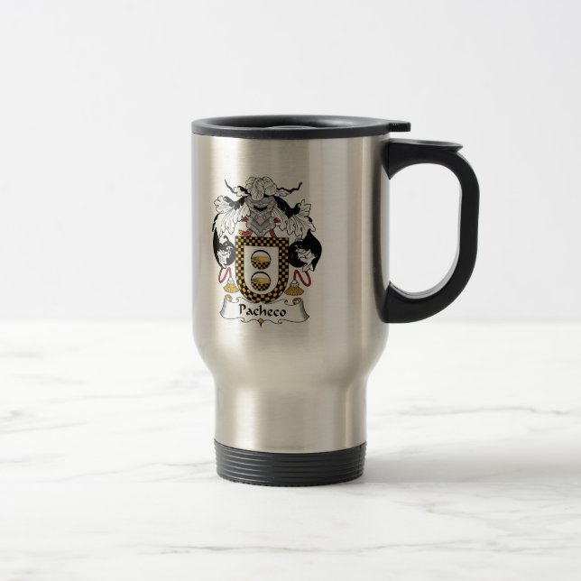 Pacheco familjvapensköld resemugg (Höger)