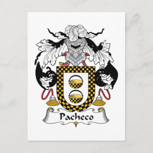 Pacheco Family Crest Vykort