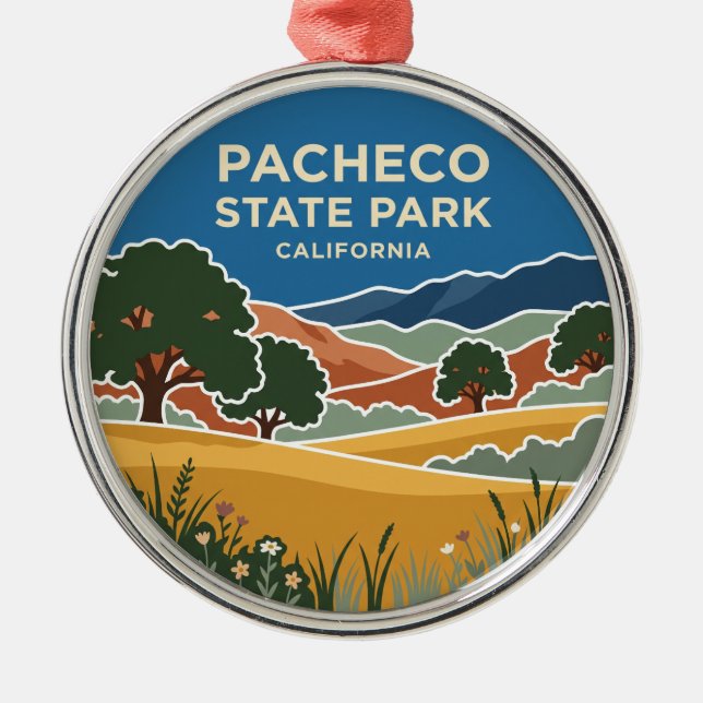 Pacheco State Park Kalifornien Julgransprydnad Metall (Framsidan)