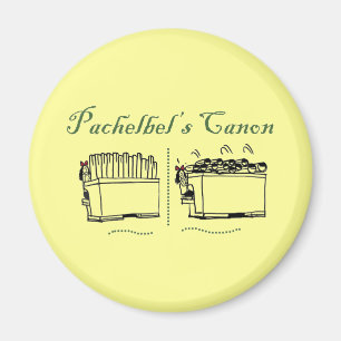 Pachelbels kanon-knapp magnet
