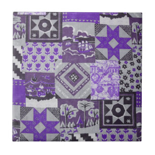 Pachwork Quilt Ceramic Tile Kakelplatta