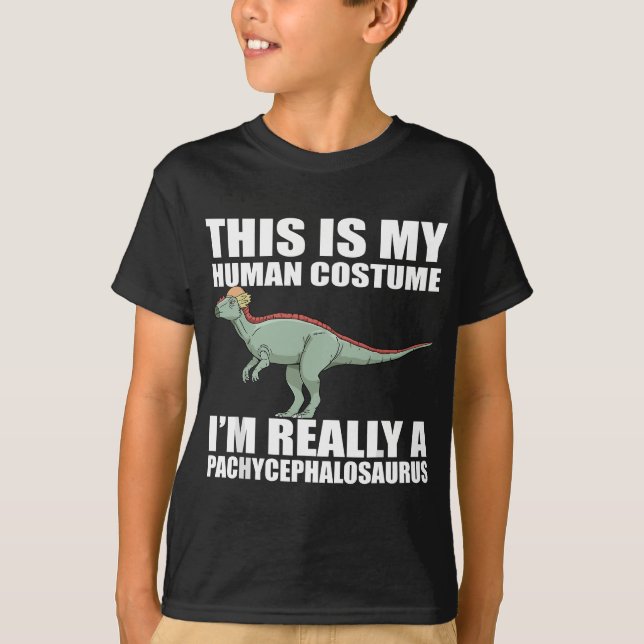 Pachycephalosaurus Costume Dinosaur T Shirt (Framsida)