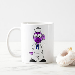 Pachycephalosaurus Dinosaur-sjömannen. Kaffemugg
