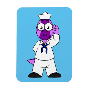 Pachycephalosaurus Dinosaur-sjömannen. Magnet