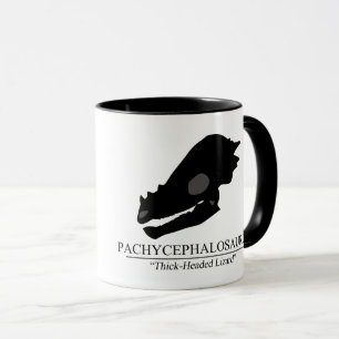 Pachycephalosaurus skalle mugg