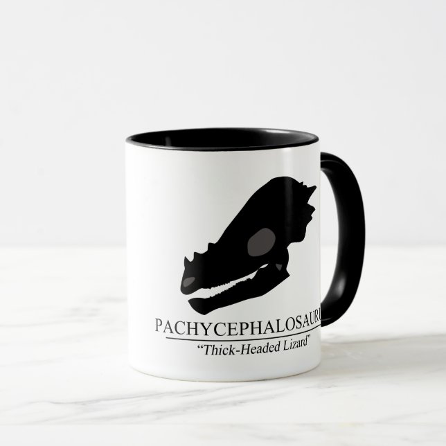 Pachycephalosaurus skalle mugg (Framsida höger)