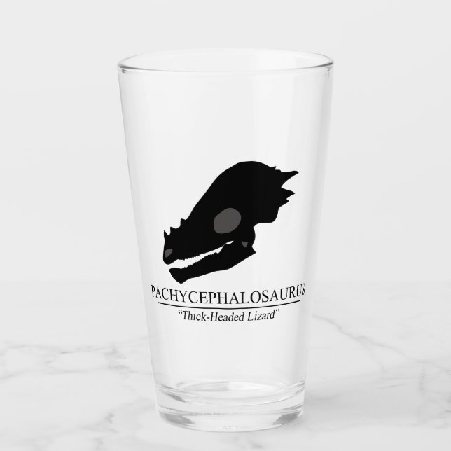 Pachycephalosaurus Skull Glaskopp (Framsida)