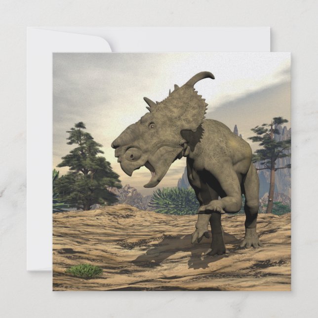 Pachyrhinosaurus dinosauaur-uppfödning - 3D-render (Framsida)