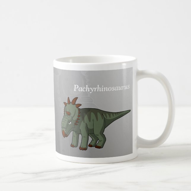 Pachyrhinosaurus Dinosaur Kaffemugg (Höger)