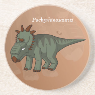 Pachyrhinosaurus Dinosaur Underlägg Sandsten