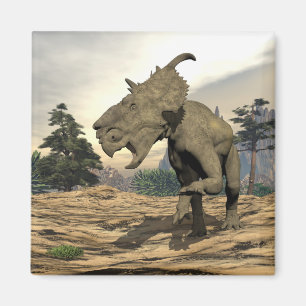 Pachyrhinosaurus dinosaurir - 3D-rendering Magnet