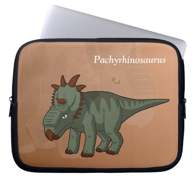 Pachyrhinosaurus Laptop Sleeve (Framsidan)