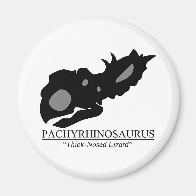 Pachyrhinosaurus Skull Magnet (Framsidan)