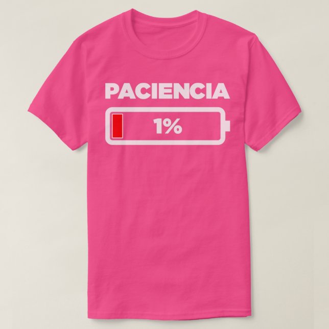 Paciencia 1 t shirt (Design framsida)