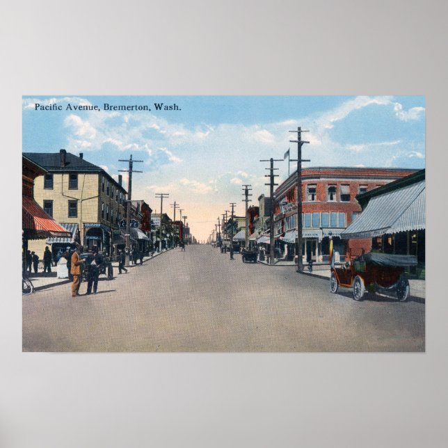 Pacific Avenue View Poster (Framsidan)