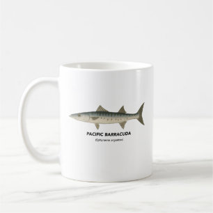 Pacific Barracuda - Marine Animals of California Kaffemugg