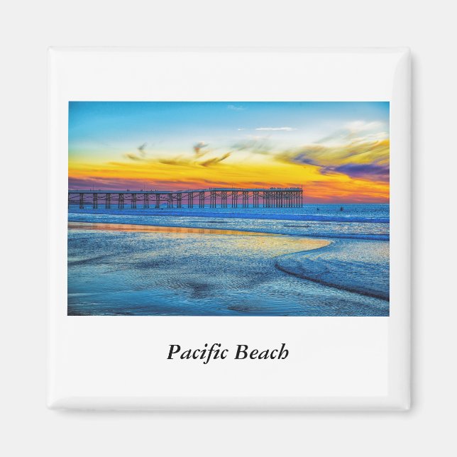Pacific Beach Pier Magnet (Framsidan)