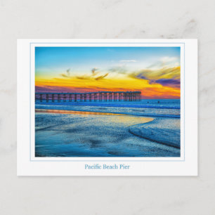 Pacific Beach Pier-vykort Vykort