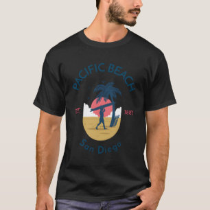 Pacific Beach San Diego California Surfing T Shirt