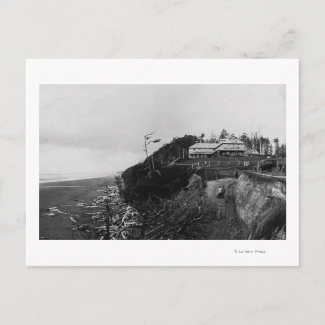 Pacific Beach, WA - Pacific Beach Hotel och Old Vykort (Framsida)