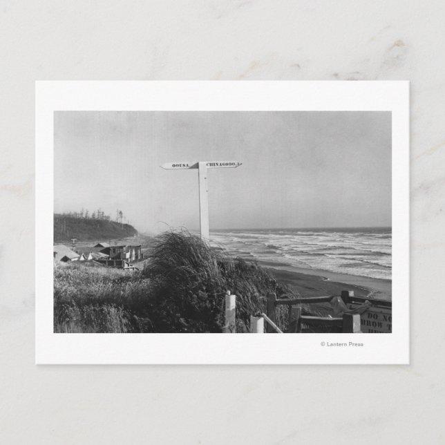 Pacific Beach, WA - Signera Miles till China Vykort (Framsida)