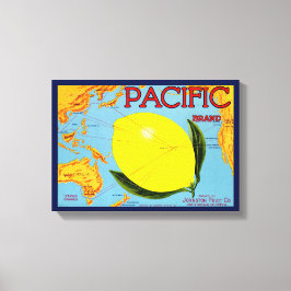 Pacific Brand packad av Johnston Fruit Co 1917 Canvastryck