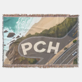 Pacific Coast Highway Aerial Travel Art Filt