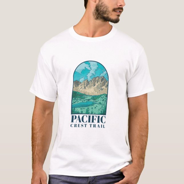 Pacific Crest Trail-design T Shirt (Framsida)