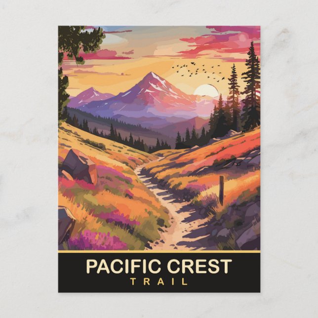 Pacific Crest Trail, Resa  Vykort (Framsida)
