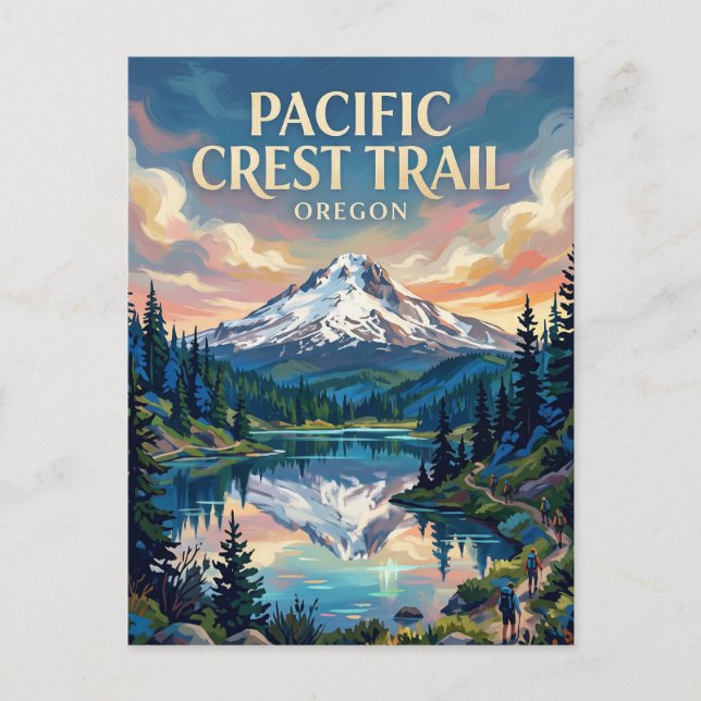 Pacific Crest Trail USA blir Vykort (Framsida)