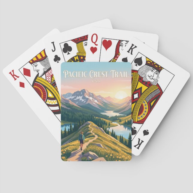 Pacific Crest Trail USA Casinokort (Baksidan)