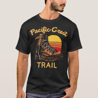 Pacific Crest Trail Vintage vandringsstövlar Hiker T Shirt