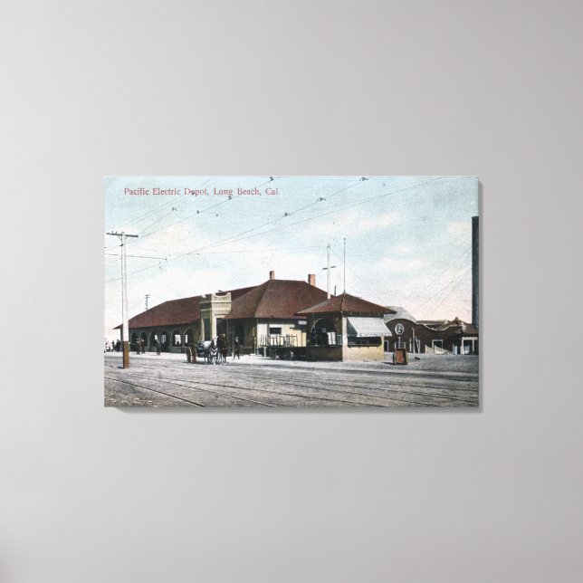 Pacific Electric Railway Depot Canvastryck (Framsida)