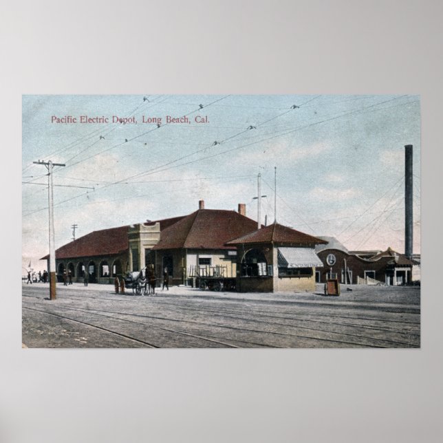 Pacific Electric Railway Depot Poster (Framsidan)