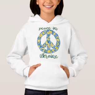 Pacific fredstecken-citat i Ukrainas flagga färg T Shirt