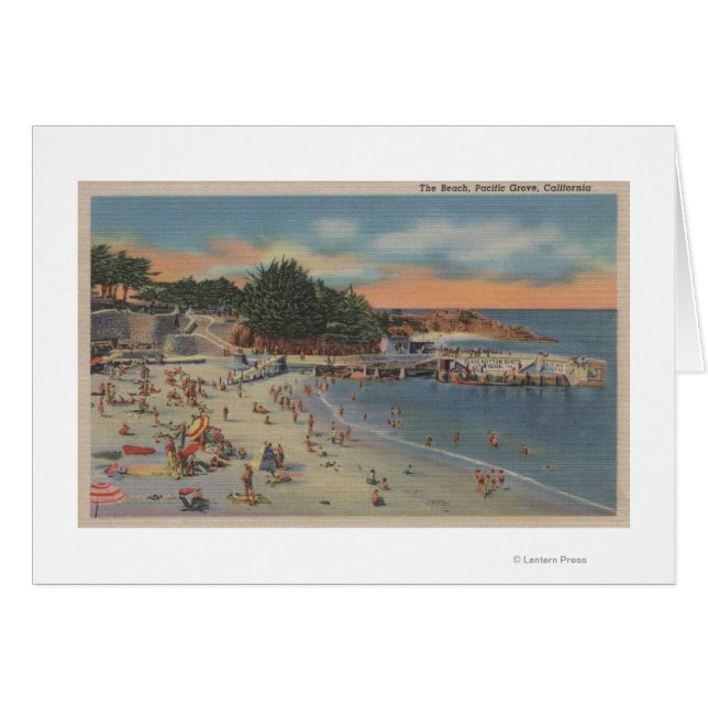 Pacific Grove, CA Hälsningskort (Framsidan Horizontal)