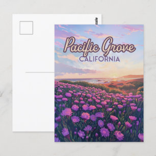 Pacific Grove California Monterey Magic Lila Vykort