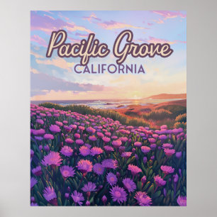 Pacific Grove Kalifornien Monterey Magic Purple Poster