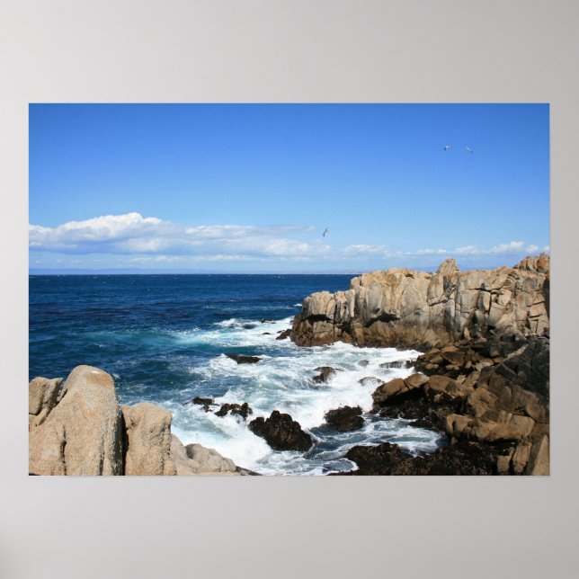 Pacific Kusten, Cliffs Photo Poster (Framsidan)