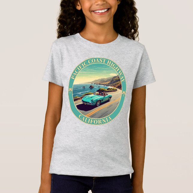 Pacific Kusten Highway California T Shirt (Framsida)