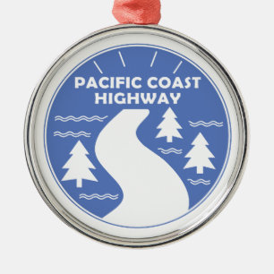 Pacific Kusten Highway Julgransprydnad Metall