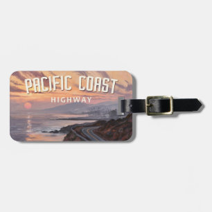 Pacific Kusten Highway Sunset Bagagebricka