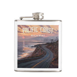 Pacific Kusten Highway Sunset Fickplunta