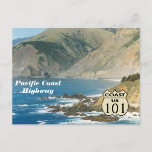 Pacific Kusten Highway Vykort